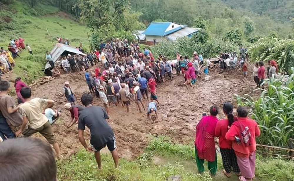 गुल्मीमा पहिरोबाट ज्यान गुमाउनेका परिवारलाई राहत