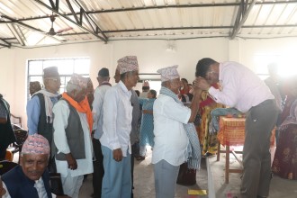 रामपुरमा जेष्ठ नागरिकको भेला