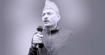 सभामा बोल्दैगर्दा ढलेका मजदुर नेता गौतमको निधन