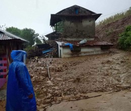 पाल्पामा पहिरोको वितण्डा : दुई घर भत्किए, एक महिला बेपत्ता