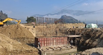 आँधीखोला करिडोरको अर्मादीखोलामा पक्की पुल निर्माण गरिँदै