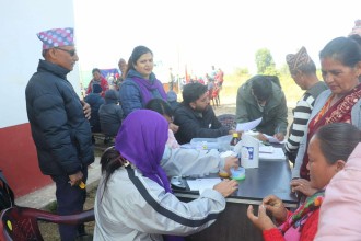 रामपुरमा घुम्ती शिविरमार्फत ४ सय ८५ जनाले लिए सेवा