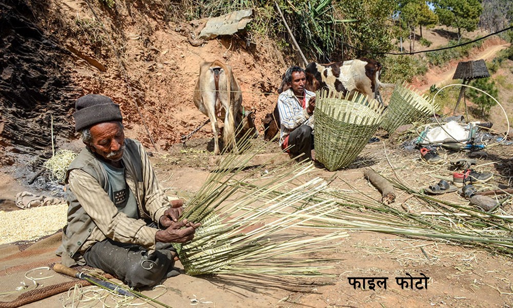 लकडाउनका बेला सीपमूलक काममा