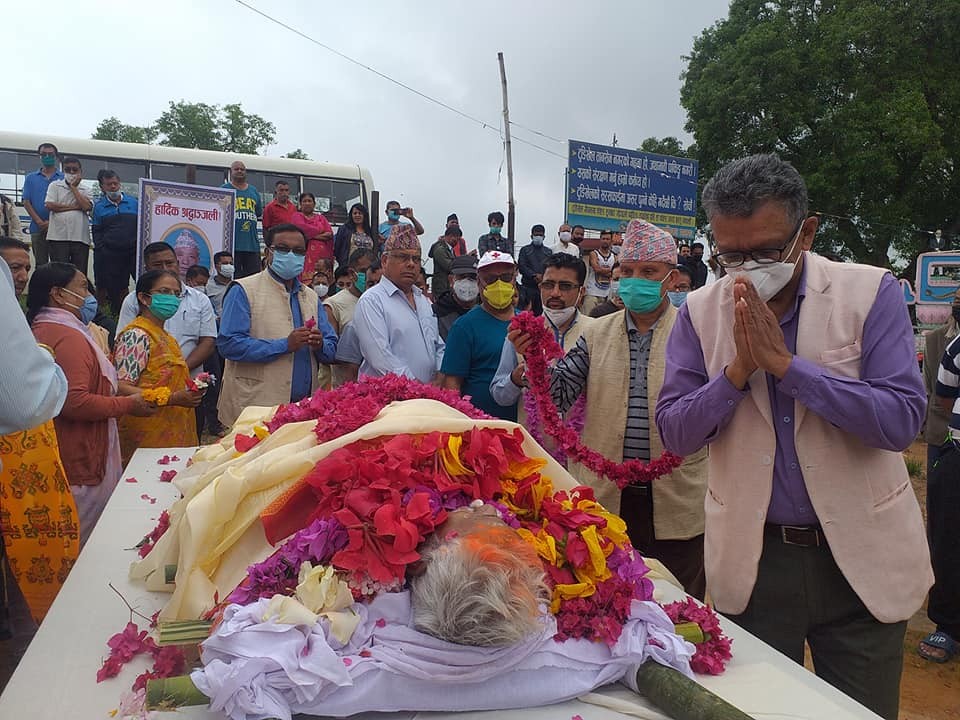 काँग्रेसका नेता तथा सामाजिक व्यक्तित्व शाक्यको अन्तिम विदाई