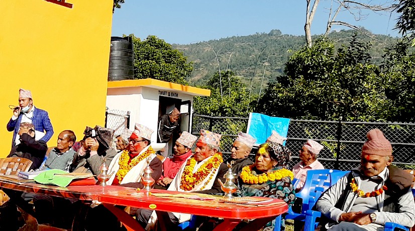 गुल्मीको मुसिकोटमा रायमाझीले गरे कूलका जेष्ठ नागरिकलाई सम्मान
