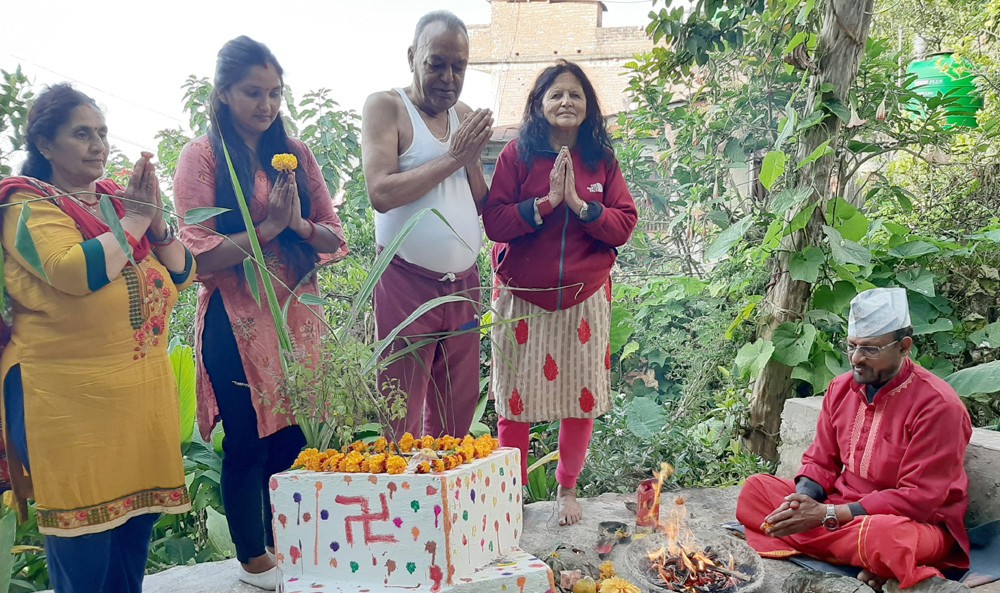 तुलसीको विवाह गरी मनाइयो एकादशी