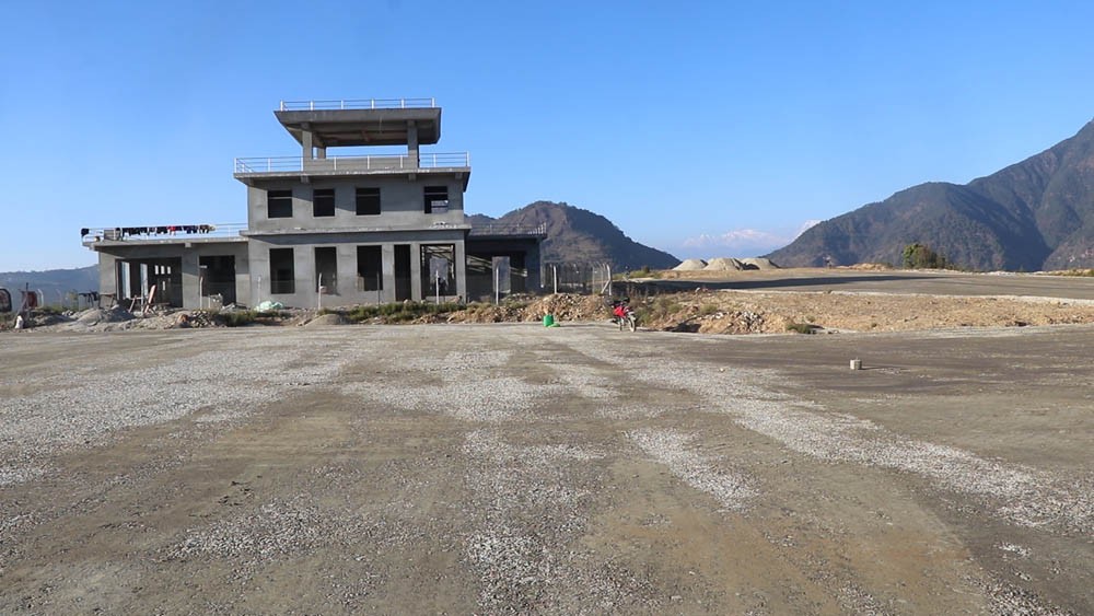 रेसुङ्गा विमानस्थल निर्माणको कामले तीव्रता पायो