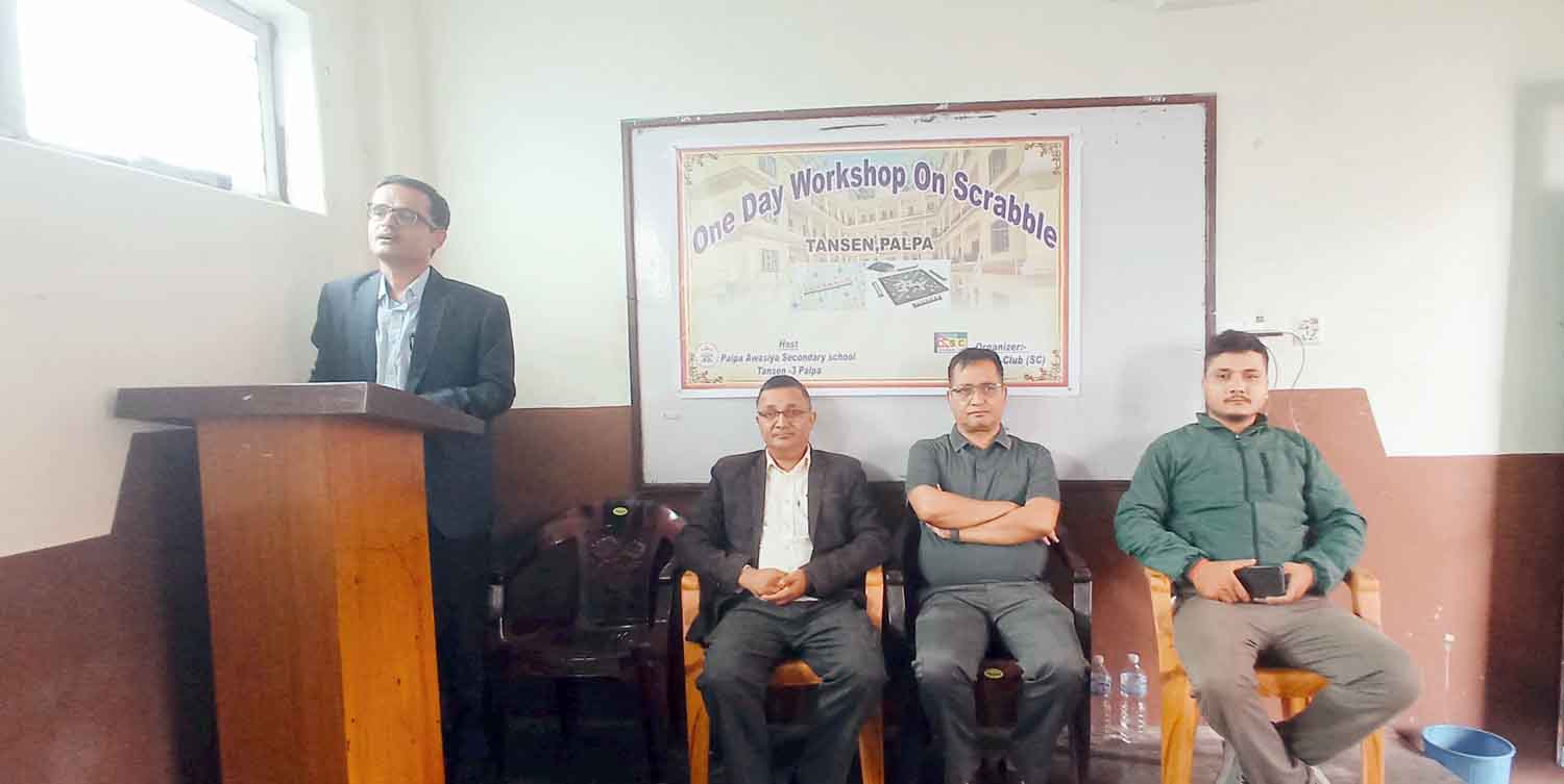 तानसेनमा स्क्र्याबल खेल सम्बन्धी अभिमुखीकरण