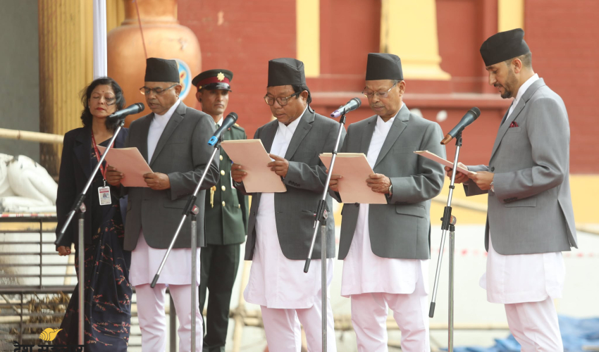 मन्त्रिपरिषद् विस्तार : चार मन्त्रीको शपथ