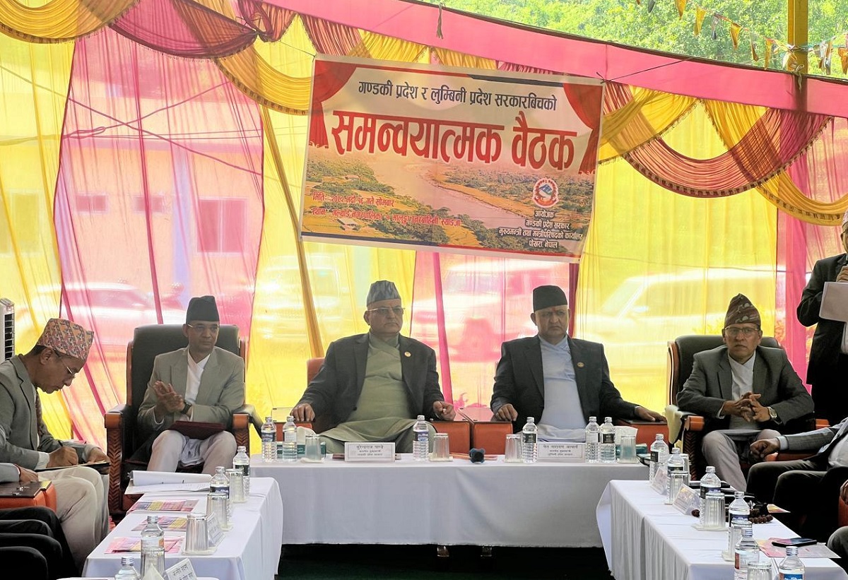 लुम्बिनी र गण्डकी प्रदेशका मुख्यमन्त्रीस्तरीय बैठक  