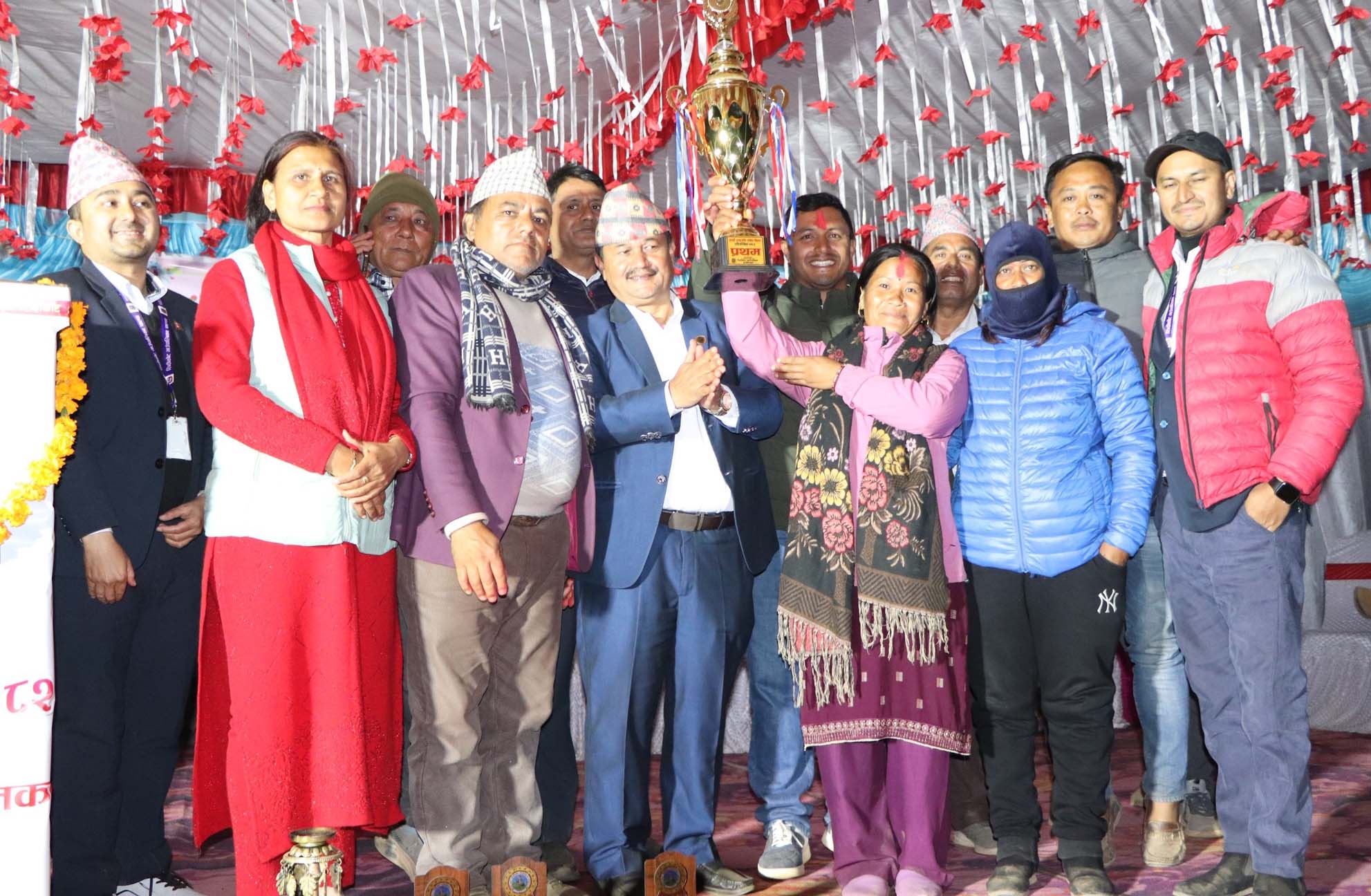 रिब्दीकोटमा भएको  राष्ट्रपति रनिङ शिल्डको उपाधि नारायण माविलाई 