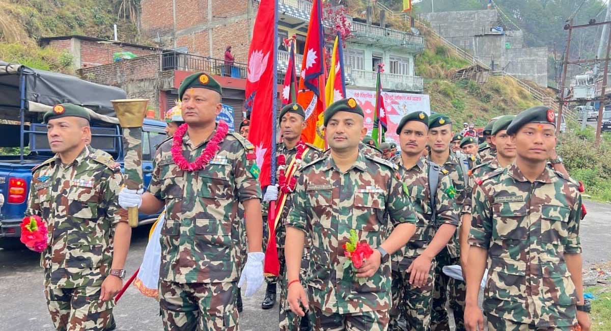 नेपाली सेनाले सुरु गर्यो तेस्रो गोरखा–जितगढी पदयात्रा